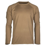 Mil-Tec Langarmshirt Tactical Quick Dry dark coyote