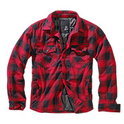 Brandit Flanelljacke Lumberjacket rot/schwarz kariert