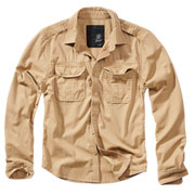 Brandit Hemd Vintage Shirt langarm camel