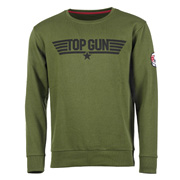 Sweatshirt Top Gun oliv