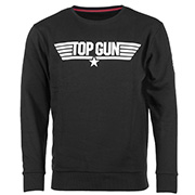 Sweatshirt Top Gun schwarz