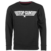 Sweatshirt Top Gun schwarz
