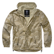 Brandit Sommer Windbreaker Ripstop mit Frontzip sandstorm