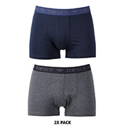 Top Gun Boxershorts 2er Pack dunkelblau/grau