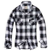 Thumbnail Farbe Brandit Ladies Flanellhamd Amy langarm schwarz/wei kariert