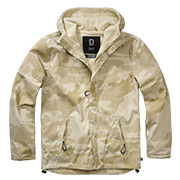 Brandit Jacke Windbreaker Ripstop mit Frontzip sandstorm