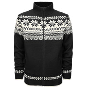 Brandit Strickjacke Norweger Cardigan schwarz
