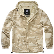 Brandit Sommer Windbreaker mit Frontzip sandstorm