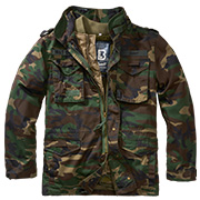 Brandit M65 Jacke Giant Ripstop woodland mit herausnehmbarem Futter