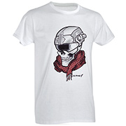 Defcon 5 T-Shirt Skull with Helmet weiß