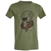 Defcon 5 T-Shirt Skull with Helmet oliv