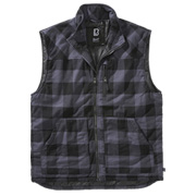 Brandit Weste Lumber Vest schwarz/grau karriert