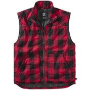 Brandit Weste Lumber Vest schwarz/rot karriert