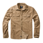 Brandit Cordhemd Corduroy Classic Langarm camel