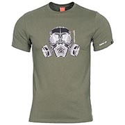 Pentagon T-Shirt Ageron Gas Mask Quick Dry oliv