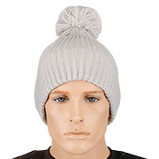 Thumbnail Farbe Brandit Bommelmtze mit Fleecefutter hellgrau