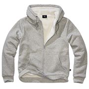 Thumbnail Farbe Brandit Sweatjacke mit Teddyfellfutter grau-melange