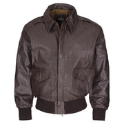 Piloten Lederjacke  A2 braun Ziegen-Nappa-Leder