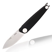 ANV Knives Taschenmesser Z050 Sleipner Stahl schwarz/stonewash inkl. Grtelclip