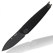 ANV Knives Taschenmesser Z050 Sleipner Stahl schwarz inkl. Grtelclip