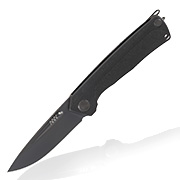 ANV Knives Taschenmesser Z200 Sleipner Stahl schwarz inkl. Grtelclip