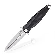 ANV Knives Einhandmesser Z400 BB G10 Sleipner Stahl schwarz/stonewash inkl. Grtelclip