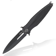 ANV Knives Einhandmesser Z400 G10 Sleipner Stahl schwarz inkl. Grtelclip