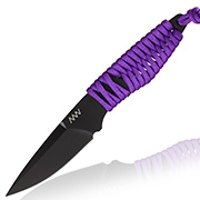 ANV Knives Neck Knife P100 Sleipner Stahl Cerakote schwarz/lila inkl. Kydex Scheide