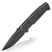 Walther Einhandmesser PDP D2 Stahl schwarz inkl. Grtelclip