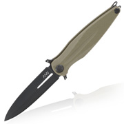 ANV Knives Einhandmesser Z400 BB G10 Sleipner Stahl oliv inkl. Grtelclip