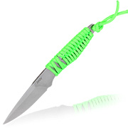 ANV Knives Neck Knife P100 Sleipner Stahl neon grün/stonewash inkl. Kydex Scheide