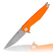 ANV Knives Einhandmesser Z300 G10 Sleipner Stahl orange/stonewash inkl. Grtelclip