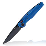 ANV Knives Einhandmesser A100 BB Sleipner Stahl blau inkl. Grtelclip