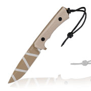 ANV Knives Outdoormesser P250 Sleipner Stahl Cerakote coyote camo inkl. Kydexscheide