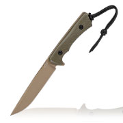 ANV Knives Outdoormesser P300 Sleipner Stahl Cerakote oliv/coyote inkl. Kydexscheide