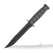 KA-BAR Grtelmesser USMC schwarz inkl. Lederscheide