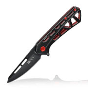 Buck Einhandmesser 813 Mini Trace OPS schwarz/rot inkl. Grtelclip