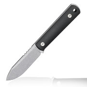 Bker Neck Knife BFF Packlite Richlite silber/schwarz inkl. Kydexscheide, Kugelkette & Etui
