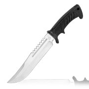 MP9 Outdoormesser silber/schwarz inkl. Nylonscheide
