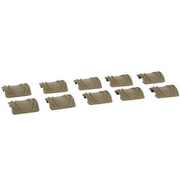 Element TD-Style Rubber Rail Covers kurz 10 Stck - Tan