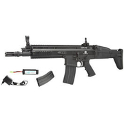 Cybergun FN Herstal SCAR-L Vollmetall Nylon-Version Komplettset S-AEG 6mm BB schwarz