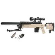 Thumbnail Farbe Well MB4406D Mini-HE Snipergewehr inkl. Zweibein / Zielfernrohr Springer 6mm BB tan
