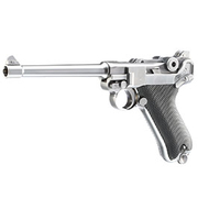 Wei-ETech P08 Airsoft Vollmetall GBB 6mm BB Chrome-Finish Version - 6 Zoll Version