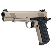 Nuprol Raven M1911 MEU Railed Vollmetall GBB 6mm BB Tan