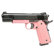 Nuprol Raven M1911 MEU Railed Vollmetall GBB 6mm BB schwarz / pink