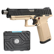 G&G GTP9 Polymer GBB 6mm BB Desert Tan / schwarz inkl. Pistolenkoffer