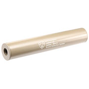 APS Sub-Sonic Aluminium Suppressor 190 x 33mm 14mm+ / 14mm- Desert Tan