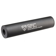 APS Sub-Sonic Aluminium Suppressor 150 x 33mm 14mm+ / 14mm- schwarz