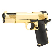 KLI M1911 V12 Vollmetall GBB 6mm BB Plated Gold-Finish