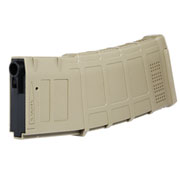 D-Day M4 / M16 DMag Silent Style Polymer-Magazin MilSim / Mid-Cap 30 / 130 Schuss Dark Earth